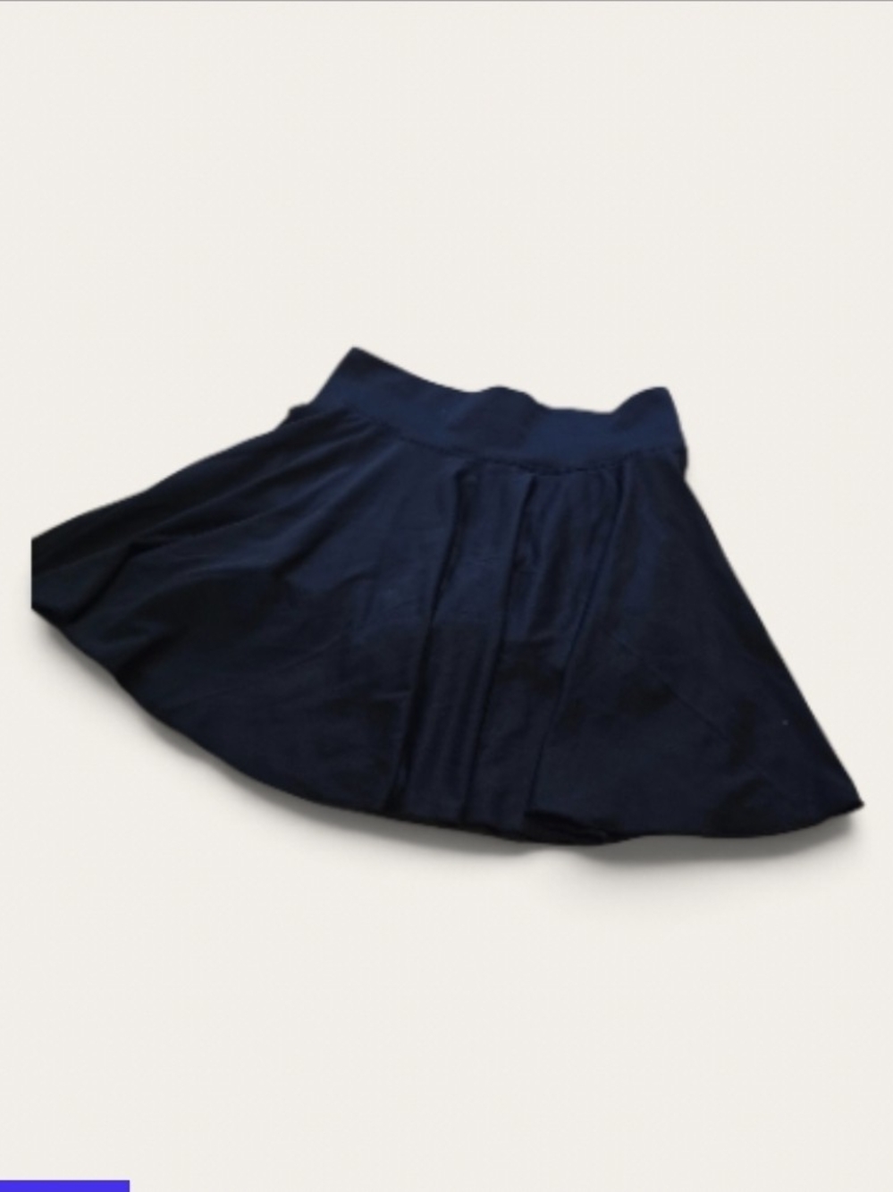 OQQ Black High Waist Flared Mini Skort Size Small